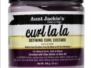 AUNT JACKIE'S curl la la permet de définir et contrôler les boucles, les ondulations, les spirales et les tresses nettes . 