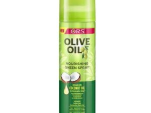 ORS OLIVE OIL, Nourishing sheen spray en coconut oil, hydrate cheveux secs, 472ml